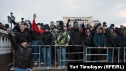 Манежная площадь в Москве 11 декабря