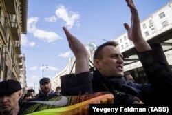Олексій Навальний в центрі Москви, 26 березня 2017 року