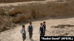 Schoolboys in Tajikistan's Khatlon region