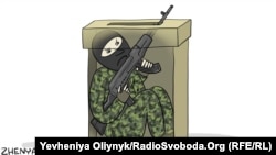 Карикатура Євгении Олийнык