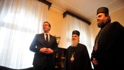 Predsednik Srbije Alekandar Vučić razgovarao je sa patrijarhom SPC Irinejom o prilikama u Crnoj Gori, nakon usvajanja Zakon o slobodi vjeroispovjesti: 31. decembar 2019.