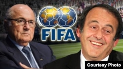 Bivši čelnici FIFA -e i UEFA-e Joseph Blatter i Michel Platini 