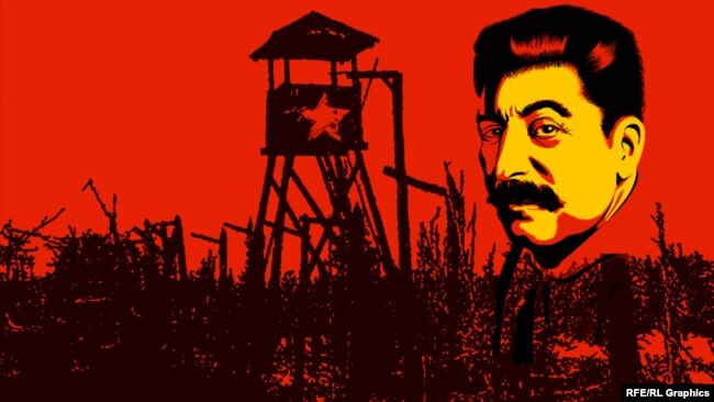 Сталинский ГУЛАГ, коллаж 