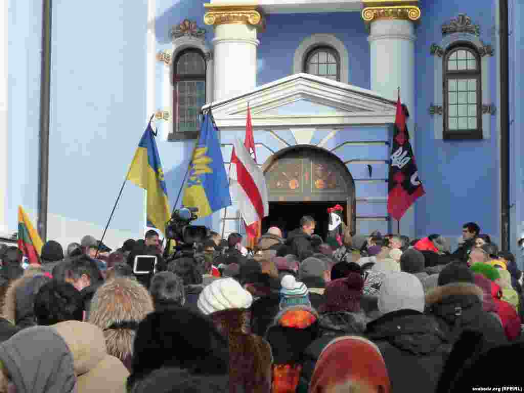 Разьвітаньне з Міхалам Жызьнеўскім у Кіеве.