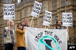 Лондонская акция протеста против бомбардировок Ирака