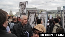 Мәскеудің Болотный алаңындағы оппозиция шеруі. 6 мамыр 2013 жыл.