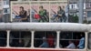 Трамвай в Донецке. Июль 2014 года