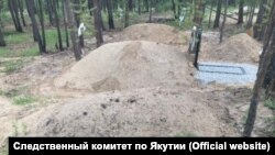 Незаконное кладбище в Якутске