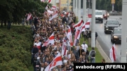 Huge Crowds Rally Against Lukashenka In Minsk