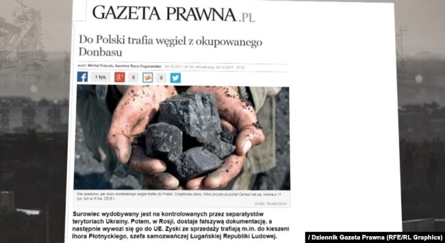 Розслідування польської газети Dziennik Gazeta Prawna про незаконні поставки вугілля з окупованої частини Донбасу