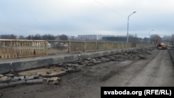 Мост у Воршы перад рамонтам, архіўнае фота