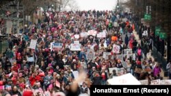 Вашингтондогу "Аялдар маршы". 2017-жыл, январь. (Архив)