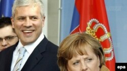 Predsednik Srbije Boris Tadić i kancelarka Nemačke Angela Merkel, fotografija iz arhive