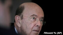 Ministrul american al comerțului, Wilbur Ross, la o conferință de presă,Hong Kong, 27 septembrie, 2017