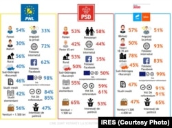 Profilul alegătorilor, conform unui sondaj telefonic IRES.
