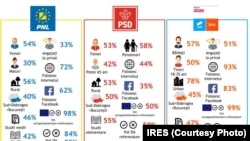 Profilul alegătorilor, conform unui sondaj telefonic IRES.