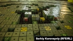 Кришки стрижнів керування реактора першого енергоблоку Чорнобильської АЕС