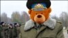 Belarus - teddybear officer, cartoon, 09Jan2013
