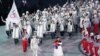 Атлеты из России на церемонии открытия Олимпиады, Южная Корея, Пхёнчхан, 9 февраля 2018
