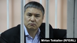 Kamchybek Kolbaev, seen in Kyrgyz court in April, is on a U.S. list of suspected major global drug traffickers.