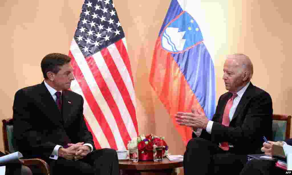 Slovenački predsjednik Borut Pahor i američki potpredsjednik Joe Biden