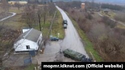 Imagini de la un exercițiu militar efectuat la Cobasna în 2017 de forțele Grupului Operativ de Trupe Ruse