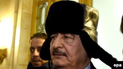 Libyan military strongman Khalifa Haftar visited Moscow last November. 