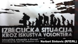 Najavni plakat tribine u Novom Sadu, foto: Norbert Šinković