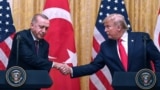 Реджеп Эрдоган и Дональд Трамп на совместной пресс-конференции в Белом доме, Вашингтон, 13 ноября 2019 года