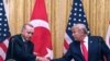 Presidenti turk, Recep Tayyip Erdogan gjatë një konference të përbashkët për media me presidentin amerikan, Donald Trump. Uashington, 13 nëntor, 2019.
