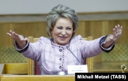 Valentina Matviyenko, the speaker of Russia's upper house of parliament, the Federation Council
