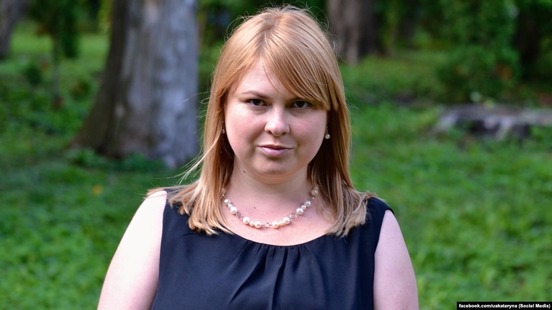 Kateryna Handzyuk died on November 4 at a Kyiv hospital where she was being treated for burns after being doused in sulfuric acid. (file photo)