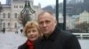 Белорусский оппозиционер Николай Статкевич с женой Мариной Адамович 