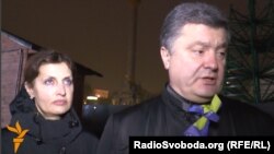 Пётр Парашэнка з жонкай