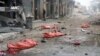 Мертвые тела на улице в Восточном Алеппо, 30 ноября 2016