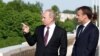 Путин и Макрон в Петербурге в мае 2018