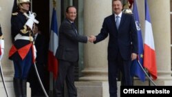Francois Hollande və İlham Əliyev