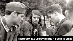 Hans și Sophie Scholl și Chr.Probst, 1943