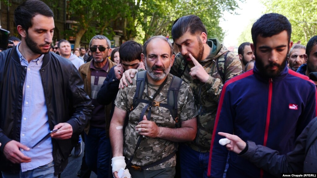 tens of thousands protest in yerevan other armenian cities against