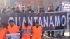 Protesters demonstrate against Guantanamo and Bagram prisons in Kabul in January. 