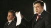 Архивная фотография: 8 сентября 2008 года, президенты Михаил Саакашвили и Николя Саркози на пресс-конференции в Тбилиси