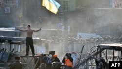 Pe baricade la Kiev, 20 ianuarie 2014