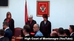 Присъдите бяха произнесени от съд в столицата Подгорица.