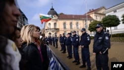 Studentski protesti u centru Sofije, 13. novembar 2013.