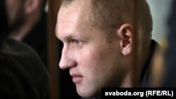 Зьміцер Новіч у час судовага працэсу