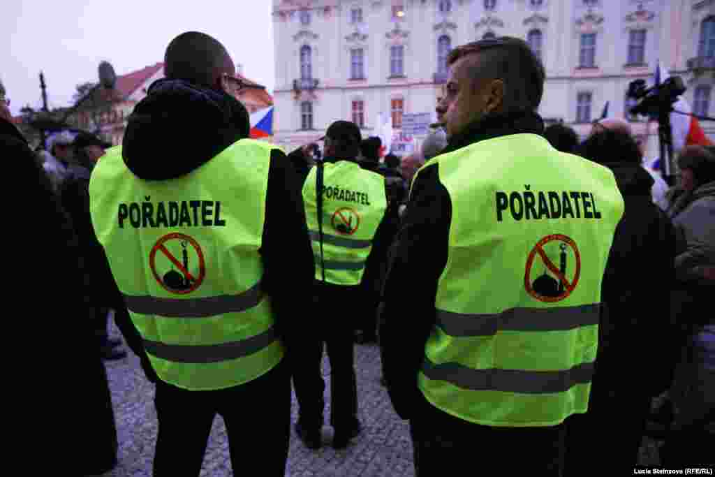Czech Republic -- Anti-Islam demonstratoration in Prague on January 16, 2015