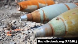 Знайдені та знешкоджені снаряди, які сапери знайшли на Донбасі