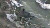 Наблюдатели называют происходящее в Дагестане вялотекущей войной. 16 декабря 2003 года: машина с телом пограничника, которая была сброшена в ущелье боевиками, прорвавшимися в Дагестан из Чечни