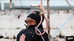 File photo of an execution in Iran.