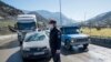 Police restricting travel and checking cars on a road in Mazandaran. March 7, 2020
